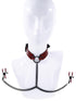 SAFFRON COLLAR WITH NIPPLE CLAMPS